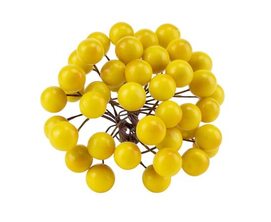 Набор декоративных ягодок "Дары природы", жёлтый, 15 см 4SEASONS, изображение 3 ᐒ купить на  ❤ Like7km.com.ua