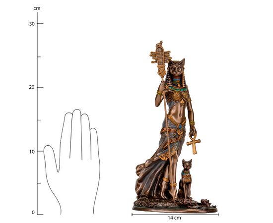 Статуэтка "Бастет – египетская богиня", 31 см VERONESE, изображение 7 ᐒ купить на  ❤ Like7km.com.ua