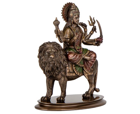 Статуэтка "Богиня Дурга на льве", 27 см VERONESE, изображение 4 ᐒ купить на  ❤ Like7km.com.ua