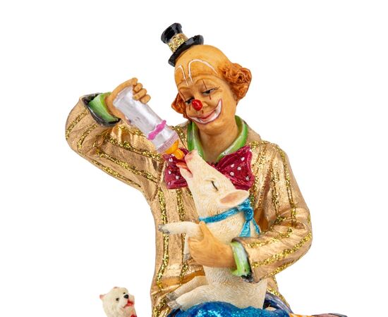 Статуэтка "Клоун с поросенком" (14 см) VERONESE, изображение 4 ᐒ купить на  ❤ Like7km.com.ua