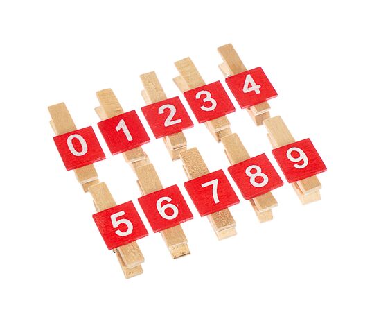 Прищепка "Цифры", изображение 2 ᐒ купить на  ❤ Like7km.com.ua