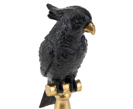 Статуэтка "Папугай Блек", черная, изображение 3 ᐒ купить на  ❤ Like7km.com.ua