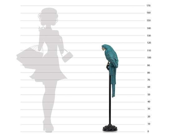 Статуэтка "Попугай Грин", зеленая, изображение 4 ᐒ купить на  ❤ Like7km.com.ua