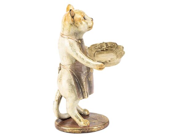 Статуэтка "Кот с подносом", изображение 2 ᐒ купить на  ❤ Like7km.com.ua