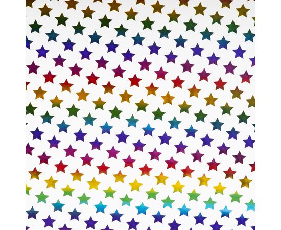 Упаковочная бумага "Красочные звезды", 50*70 см, изображение 3 ᐒ купить на  ❤ Like7km.com.ua