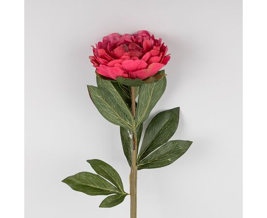 Искусственные пионы с эфектом живого прикосновения, темно-розовые, 67 см, изображение 2 ᐒ купить на  ❤ Like7km.com.ua