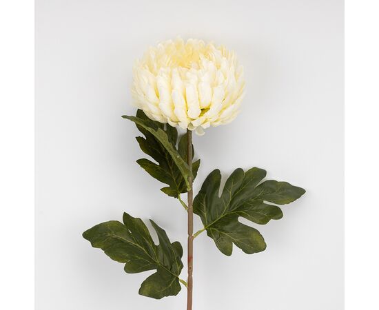 Искусственная хризантема, кремовая, 72 см, изображение 2 ᐒ купить на  ❤ Like7km.com.ua