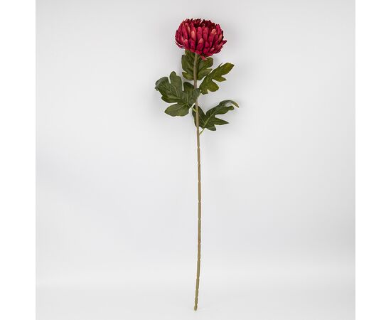 Искусственная хризантема, бордовая, 72 см, изображение 4 ᐒ купить на  ❤ Like7km.com.ua