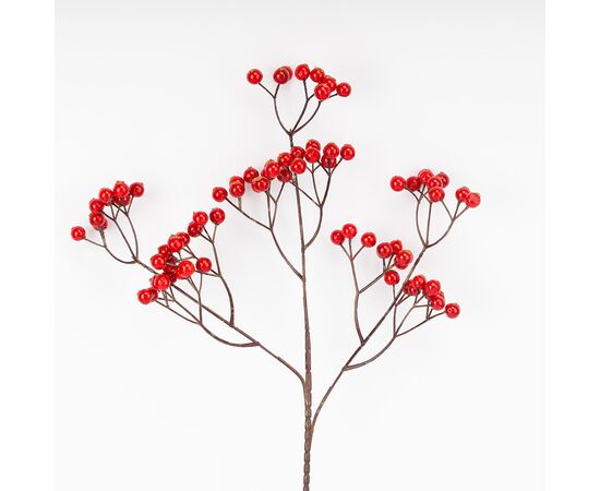 Искусственная ветвь "Красные ягодки", 62 см СПАСЕННАЯ ПОЗИЦИЯ, изображение 2 ᐒ купить на  ❤ Like7km.com.ua
