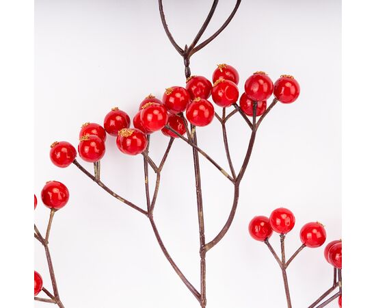 Искусственная ветвь "Красные ягодки", 62 см СПАСЕННАЯ ПОЗИЦИЯ, изображение 3 ᐒ купить на  ❤ Like7km.com.ua