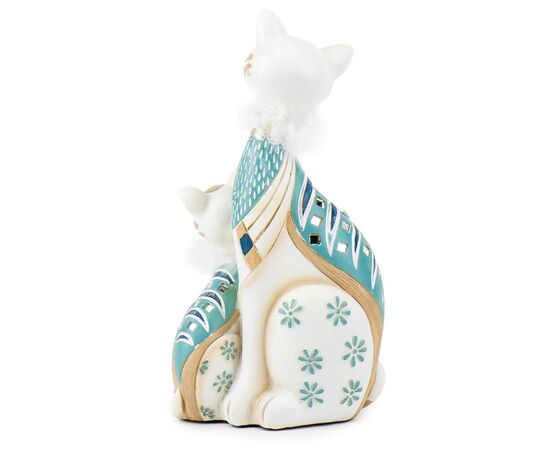 Статуэтка "Семья белых кошек", изображение 2 ᐒ купить на  ❤ Like7km.com.ua