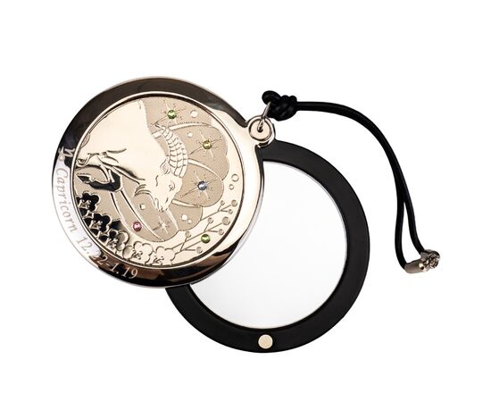 Косметическое зеркальце "Козерог", 5,5 см, изображение 2 ᐒ купить на  ❤ Like7km.com.ua