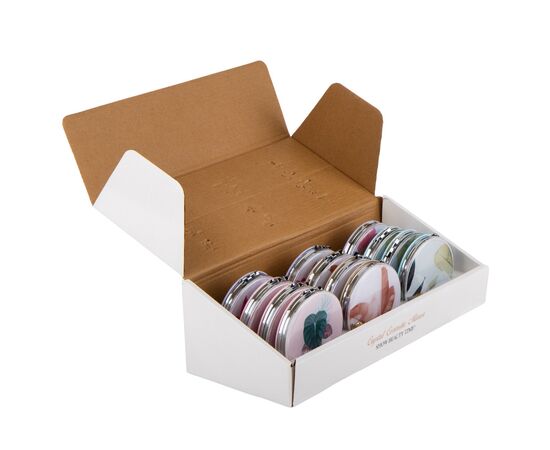 Косметическое зеркальце  "Leaves", 8 см, изображение 4 ᐒ купить на  ❤ Like7km.com.ua