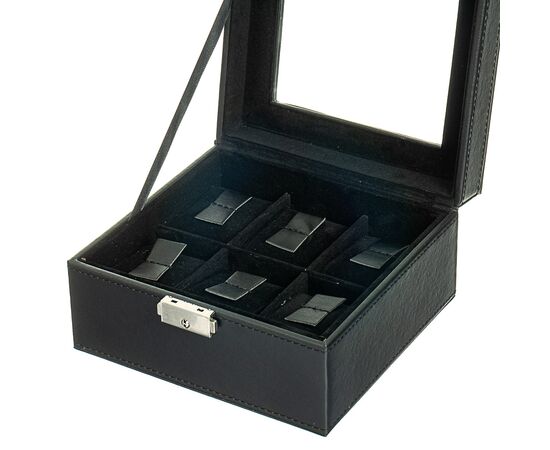 Шкатулка для часов 6 шт. Черный, изображение 2 ᐒ купить на  ❤ Like7km.com.ua
