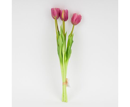 Букет латексных тюльпанов, 5 бутонов, розовый, 45 см, изображение 4 ᐒ купить на  ❤ Like7km.com.ua