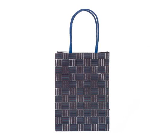 Крафтовый пакет "Клетка" 23*18*10 см, изображение 5 ᐒ купить на  ❤ Like7km.com.ua