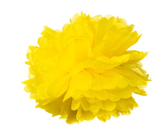 Бумажный пом-пон, желтый 40 см., изображение 3 ᐒ купить на  ❤ Like7km.com.ua