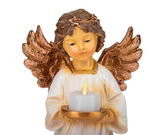 Статуэтка с подсветкой "Ангел со свечой", 23,5 см * Рандомный выбор дизайна, изображение 3 ᐒ купить на  ❤ Like7km.com.ua