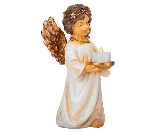 Статуэтка с подсветкой "Ангел со свечой", 23,5 см * Рандомный выбор дизайна, изображение 4 ᐒ купить на  ❤ Like7km.com.ua