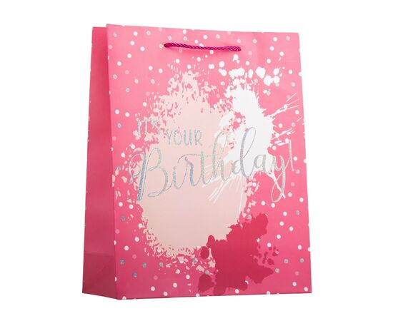 Подарочный пакет "День Рождения", 26*32 см, изображение 2 ᐒ купить на  ❤ Like7km.com.ua