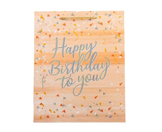 Подарочный пакет "День Рождения", 26*32 см, изображение 5 ᐒ купить на  ❤ Like7km.com.ua