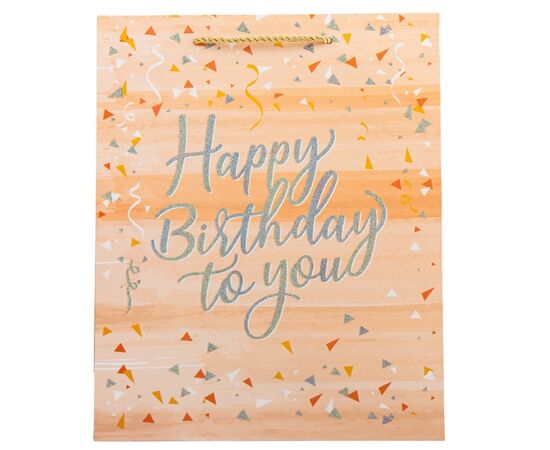 Подарочный пакет "День Рождения", 30*41,5 см, изображение 5 ᐒ купить на  ❤ Like7km.com.ua