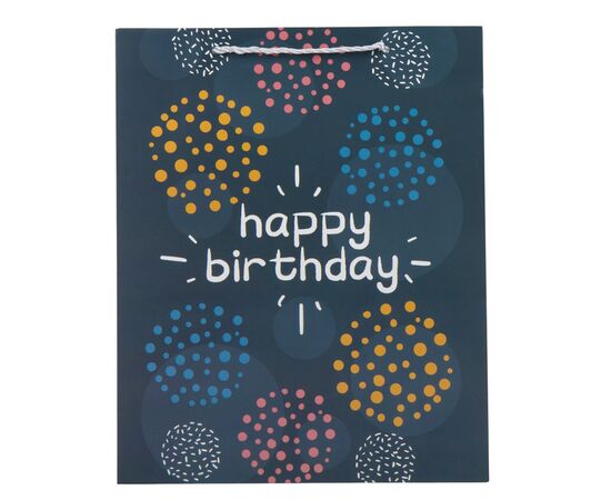 Подарочный пакет "Birthday", 26*32 см * Рандомный выбор дизайна, изображение 3 ᐒ купить на  ❤ Like7km.com.ua