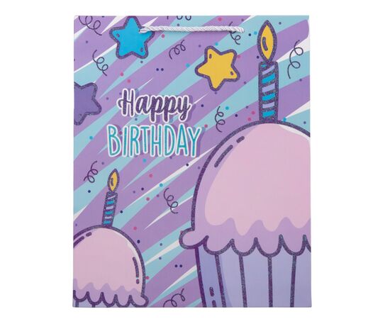 Подарочный пакет "Яркий праздник", 26*32 см * Рандомный выбор дизайна, изображение 4 ᐒ купить на  ❤ Like7km.com.ua