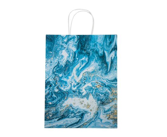 Подарочный пакет "Золотые брызги", 18,5*25,5 см, изображение 2 ᐒ купить на  ❤ Like7km.com.ua