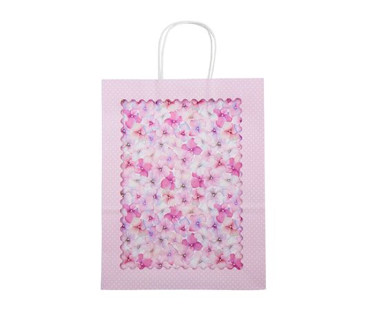 Подарочный пакет "Цветочное настроение", 18,5*25,5 см, изображение 2 ᐒ купить на  ❤ Like7km.com.ua