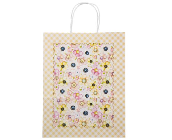 Подарочный пакет "Цветочное настроение", 25,5*33 см, изображение 3 ᐒ купить на  ❤ Like7km.com.ua