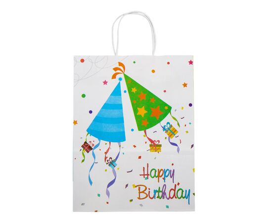 Подарочный пакет "С Днем Рождения", 18,5*25,5 см, изображение 2 ᐒ купить на  ❤ Like7km.com.ua