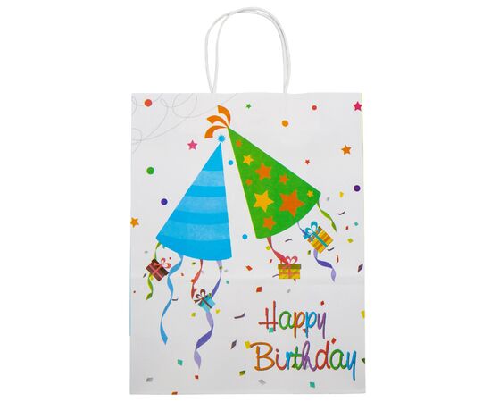 Подарочный пакет "С Днем Рождения", 25,5*33 см, изображение 2 ᐒ купить на  ❤ Like7km.com.ua