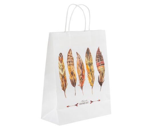Подарочный пакет "Магия пера", 24,5*31 см * Рандомный выбор дизайна, изображение 2 ᐒ купить на  ❤ Like7km.com.ua