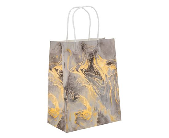 Подарочный пакет "Мрамор", 18*23 см * Рандомный выбор дизайна, изображение 2 ᐒ купить на  ❤ Like7km.com.ua
