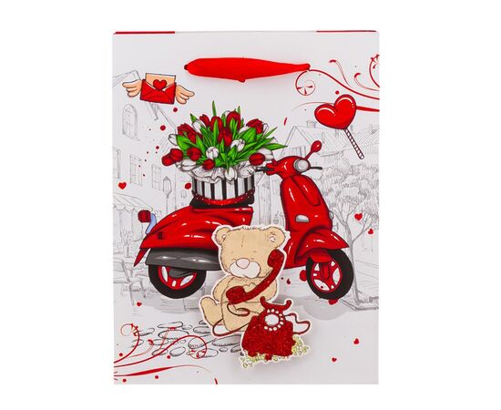 Подарочный пакет "Любовь в деталях", 18*24 см * Рандомный выбор дизайна, изображение 5 ᐒ купить на  ❤ Like7km.com.ua