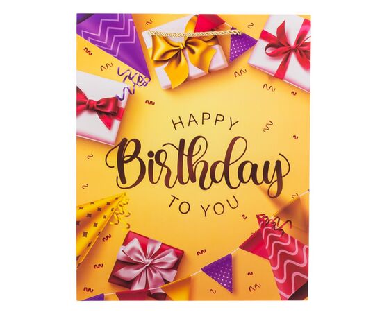 Подарочный пакет "День Рождения", 26*32 см * Рандомный выбор дизайна, изображение 3 ᐒ купить на  ❤ Like7km.com.ua