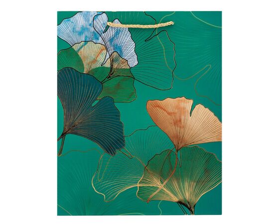 Подарочный пакет "Золотое гинкго", 26*32 см * Рандомный выбор дизайна, изображение 2 ᐒ купить на  ❤ Like7km.com.ua