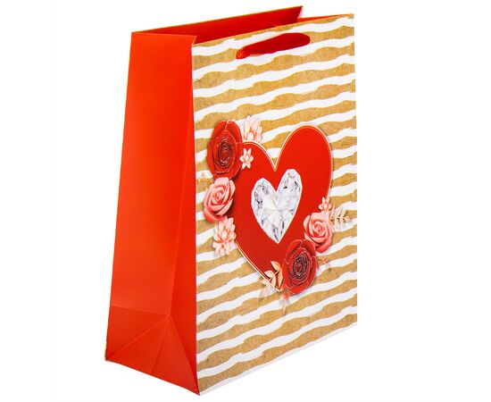 Подарочный пакет "Романтика", 32*26*12 см, изображение 5 ᐒ купить на  ❤ Like7km.com.ua