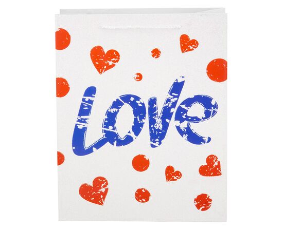 Подарочный пакет "Любить", 32*26*12 см, изображение 4 ᐒ купить на  ❤ Like7km.com.ua