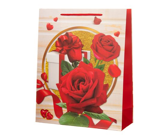 Подарочный пакет "Rose" 26 * 10 * 32, изображение 2 ᐒ купить на  ❤ Like7km.com.ua