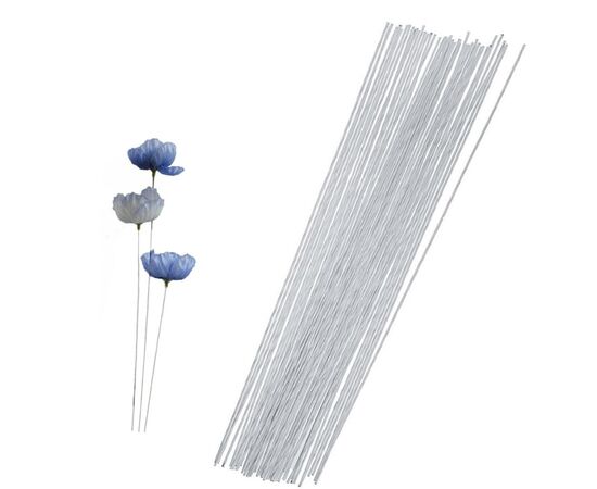 Флористическая проволока, белая, 40 см, изображение 2 ᐒ купить на  ❤ Like7km.com.ua