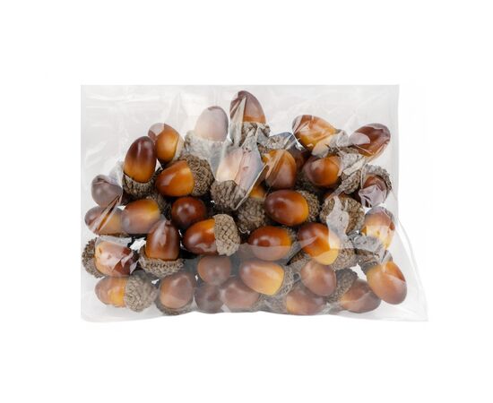Набор декоративных желудей "Осенний уют", 50 шт, 3 см, изображение 2 ᐒ купить на  ❤ Like7km.com.ua