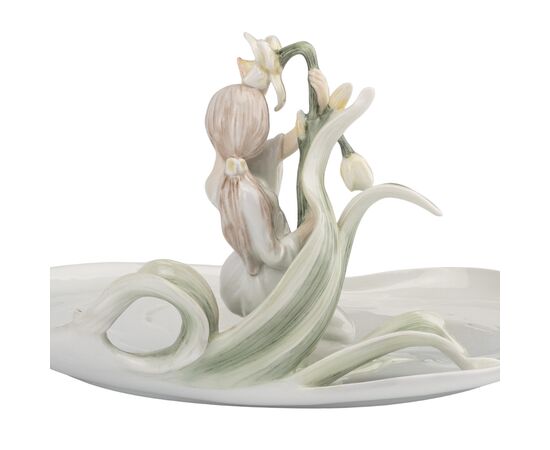 Блюдо "Девушка с нарциссом" (23 * 13 см)  VERONESE, изображение 5 ᐒ купить на  ❤ Like7km.com.ua