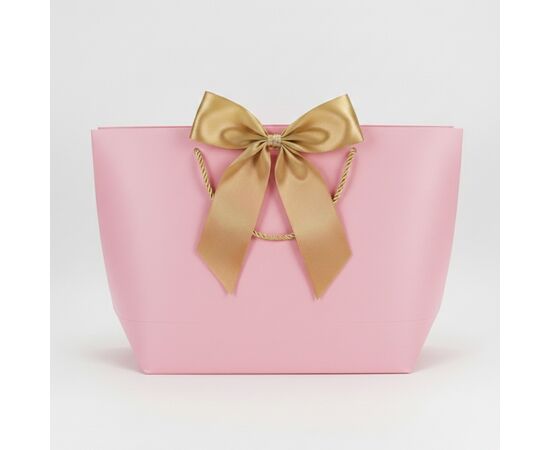 Подарочный пакет "Элегантный пакет", розовый, 42*27 см, изображение 2 ᐒ купить на  ❤ Like7km.com.ua