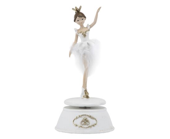 Статуэтка "Танцующая  балерина", белая, 24 см., изображение 2 ᐒ купить на  ❤ Like7km.com.ua