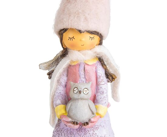 Статуэтка "Девушка с совой" 34,5 см, изображение 2 ᐒ купить на  ❤ Like7km.com.ua