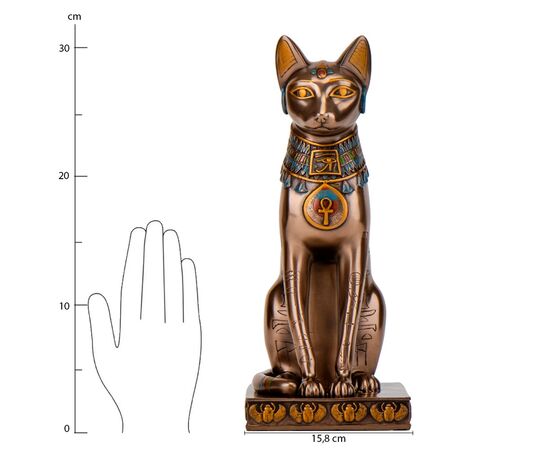 Статуэтка "Египетская кошка" (30 см) VERONESE, изображение 7 ᐒ купить на  ❤ Like7km.com.ua