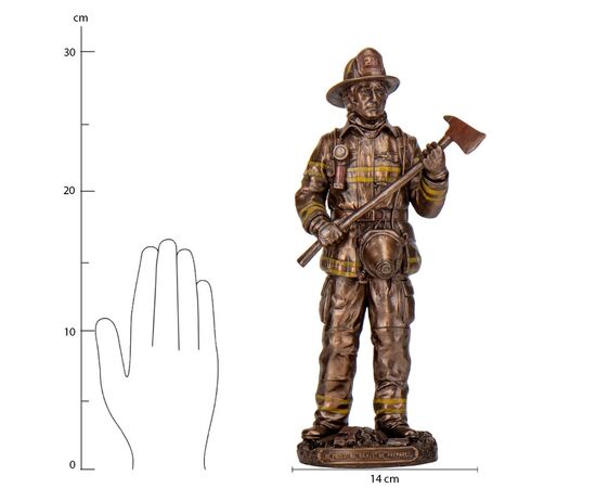 Статуэтка "Пожарный", 30 см VERONESE, изображение 9 ᐒ купить на  ❤ Like7km.com.ua