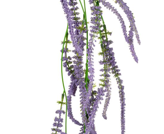 Искусственная ампельная ветвь из цветов, сиреневая, 87 см, изображение 2 ᐒ купить на  ❤ Like7km.com.ua